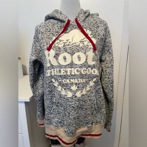 Roots Gray and Cream Women's Sweater